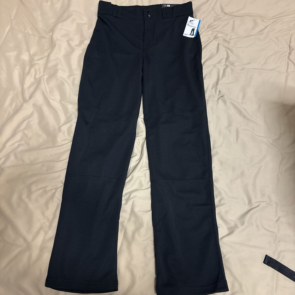 Black Champro Open Bottom Baseball Pants